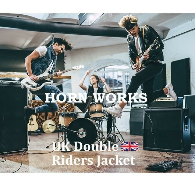 HORN WORKS ホーンワークス　シングルライダース　UKロンジャン Horn Works 本革 UKダブルライダースジャケット メンズ ホーンワークス