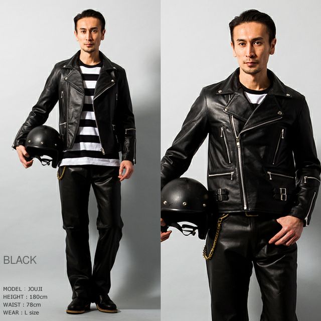 Horn Works 本革 UKダブルライダースジャケット メンズ ホーンワークス