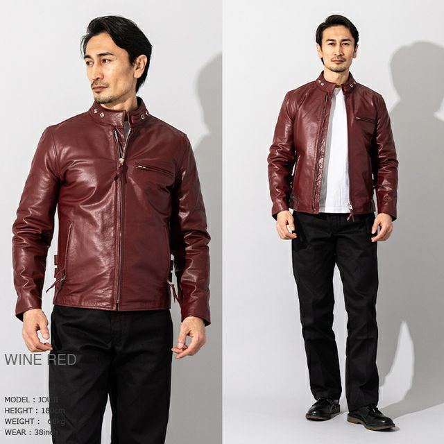 h*）様 ホーンワークス シングルライダースＬサイズ Horn Works 本革 シングルライダースジャケット メンズ ホーンワークス