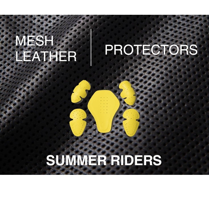 Liugoo Leathers 本革 メッシュレザー 2ラインシングルライダース