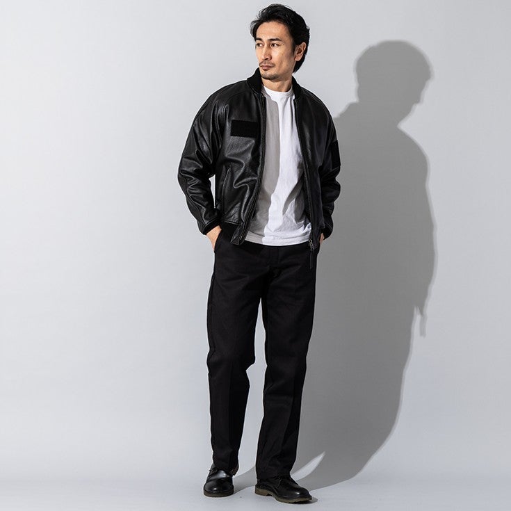 Liugoo Leathers 本革 レザ-バイカースタジャン メンズ リューグー 