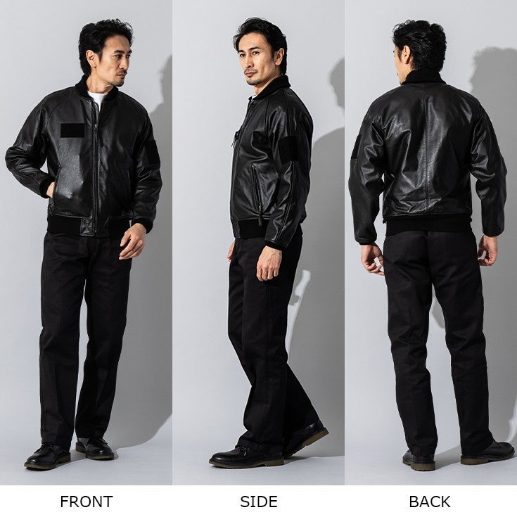 Liugoo Leathers 本革 レザ-バイカースタジャン メンズ リューグー