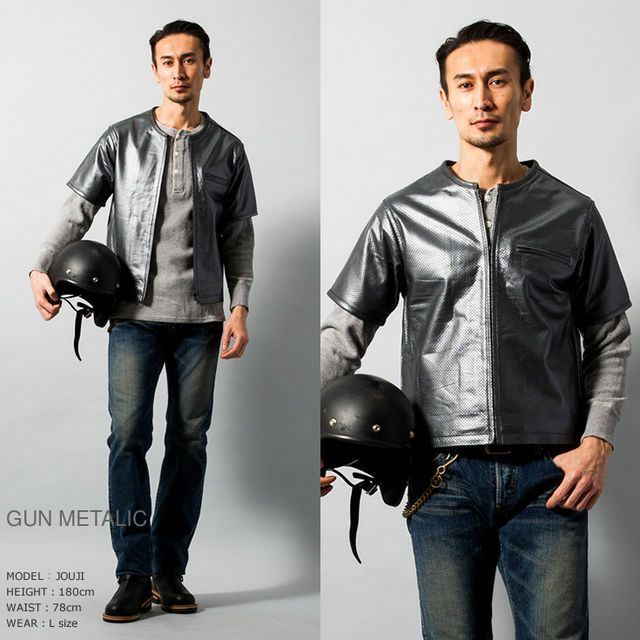 Horn Works 本革 メッシュレザーTシャツ メンズ ホーンワークス 3698