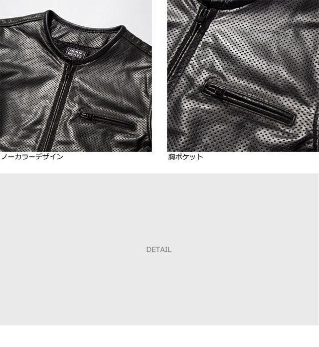 Horn Works 本革 メッシュレザーTシャツ メンズ ホーンワークス 3698