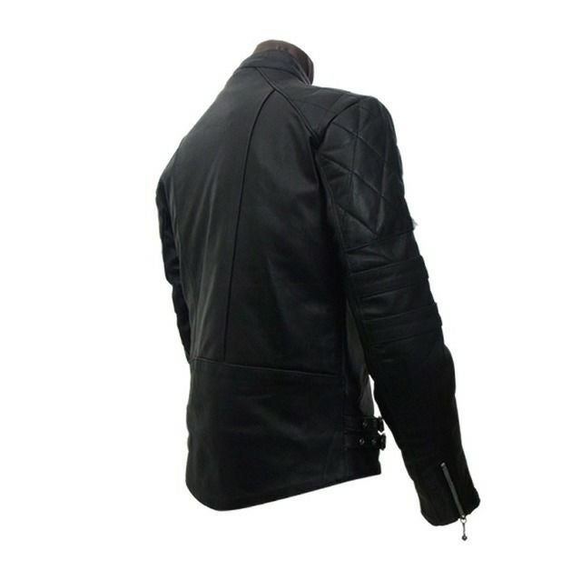 Horn Works 本革 UKパッドダブルライダースジャケット メンズ ホーン