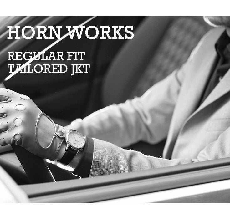 Horn Works 本革 レギュラーフィットレザーテーラードジャケット