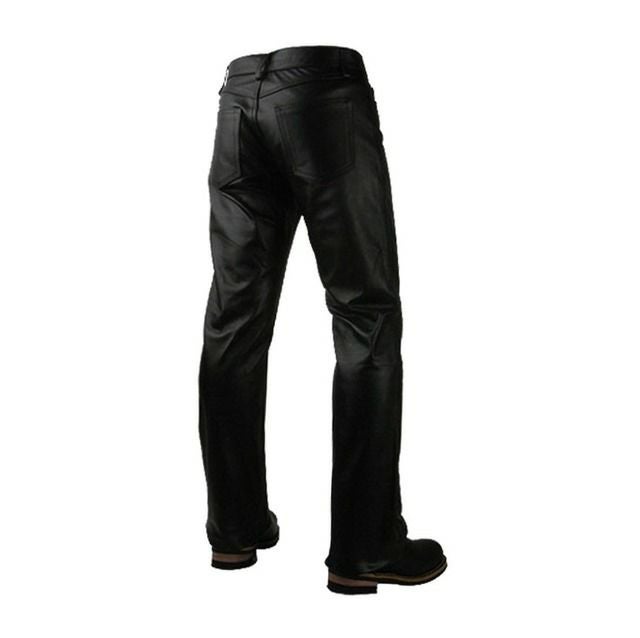 Horn Works 本革 レギュラーフィットレザーパンツ メンズ ホーン