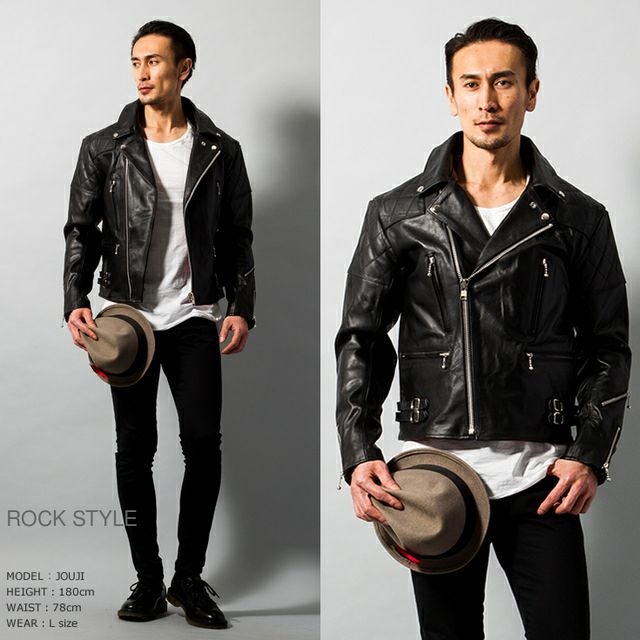 ライダースジャケット 楽天市場】Horn Works 本革 UKパッドダブルライダースジャケット