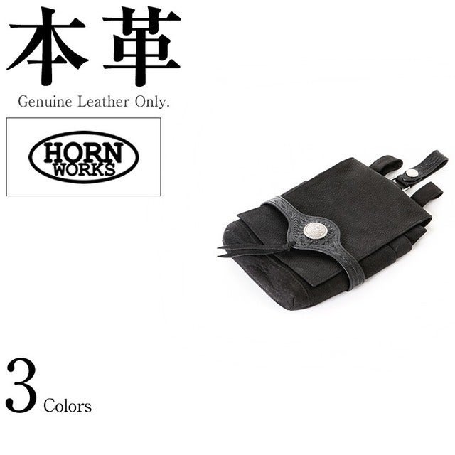 レザーケース　大型コンチョ コンチョ付 シザーケース 男女兼用 本革 Horn Works 261026 | レザー