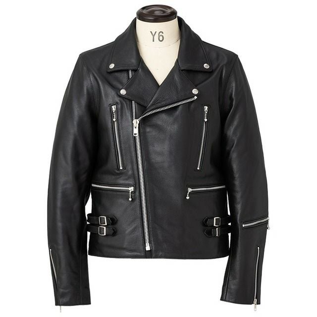 Horn Works 本革 UKタイプ ダブルライダースジャケット メンズ ホーン