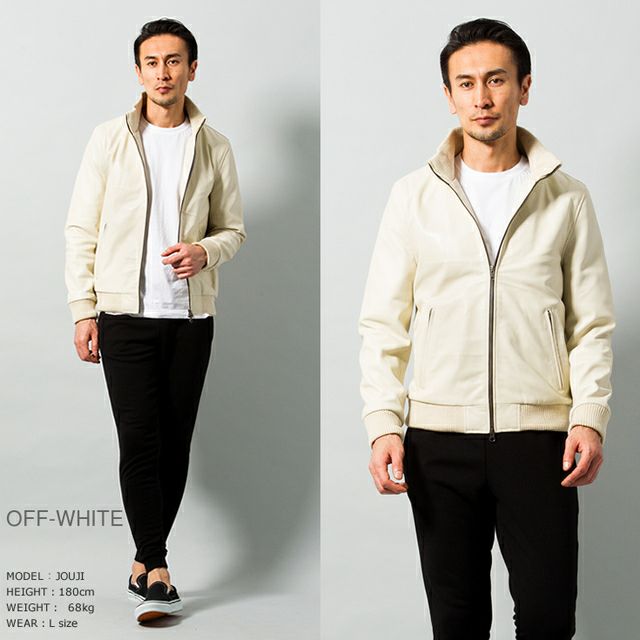 LIUGOO 本革 レザートラックジャケット ジャージ メンズ リューグー LIUGOO 本革 レザートラックジャケット ジャージ メンズ リューグー