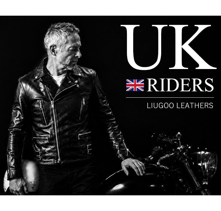 Liugoo Leathers 本革 UKダブルライダースジャケット 着脱ライナー付