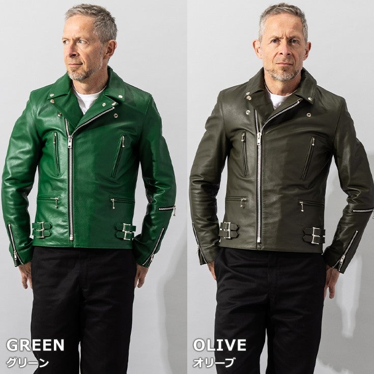 Liugoo Leathers 本革 UKダブルライダースジャケット 着脱ライナー付 