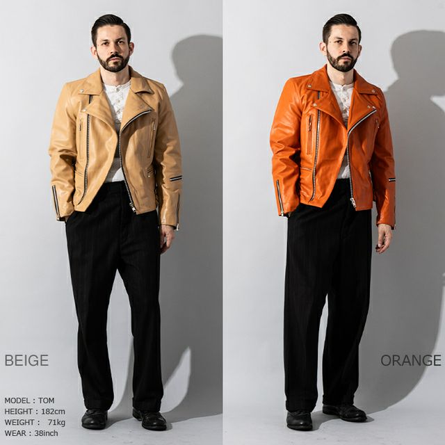 Liugoo Leathers 本革 UKダブルライダースジャケット 着脱ライナー付