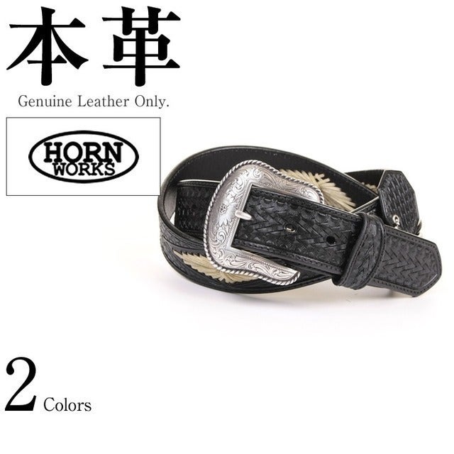 コンチョ付 メディスンバッグ 男女兼用 本革 Horn Works 26896