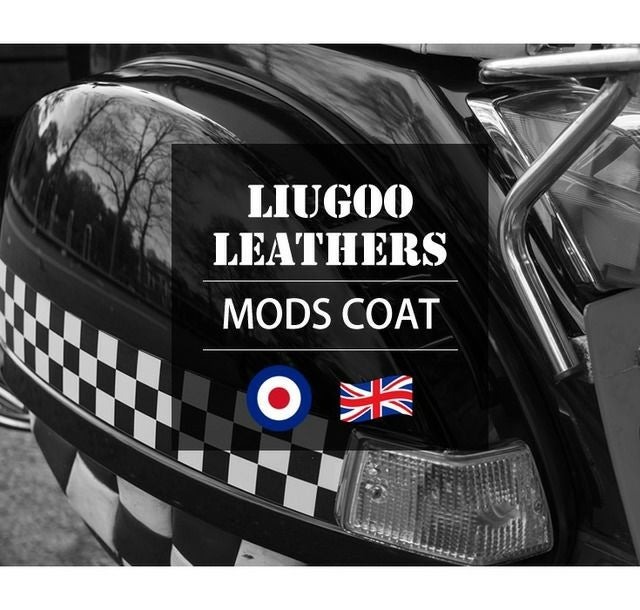 Liugoo Leathers 本革 レザーM-51モッズコート メンズ リューグー