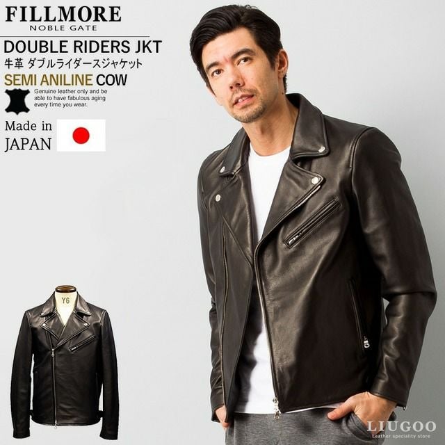 本革　黒　レザー　シングル　ライダース　ジャケット　FILLMORE フィルモア 20周年記念10%OFFクーポン】FILLMORE 本革 ディアスキンシングル