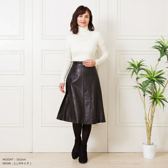 Hermes’ プレタポルテ　レザーシルク・ド・ソレイユ　スカート定価120万円 000000003357-02.jpg?size=l&w=