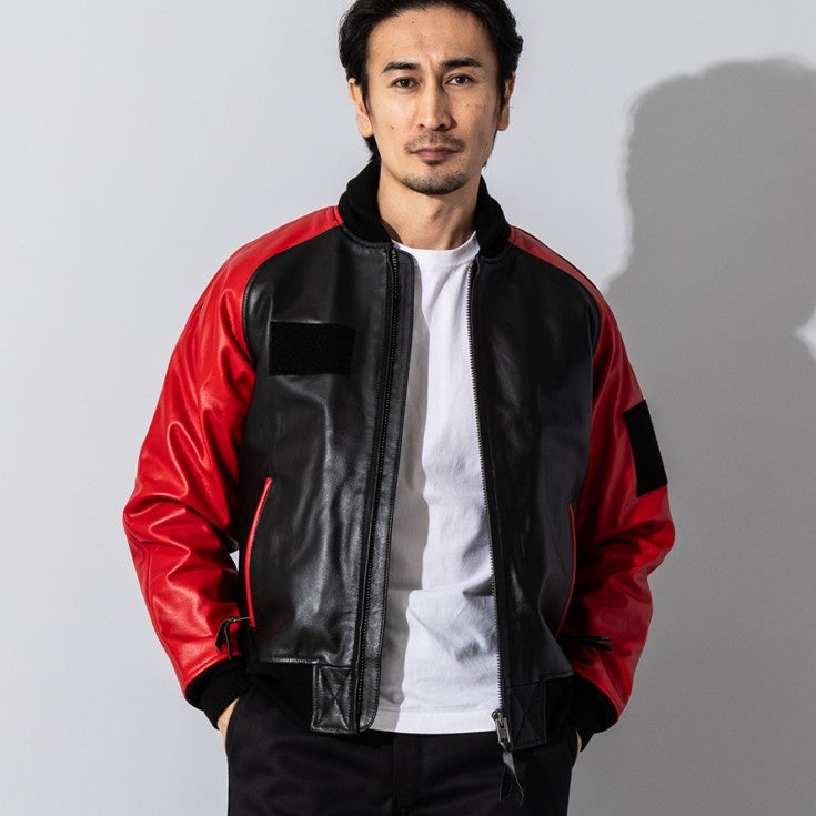 Liugoo Leathers 本革 レザ-バイカースタジャン メンズ リューグー