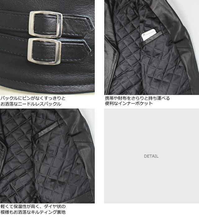 Horn Works 本革 UKダブルライダースジャケット レディース ホーン