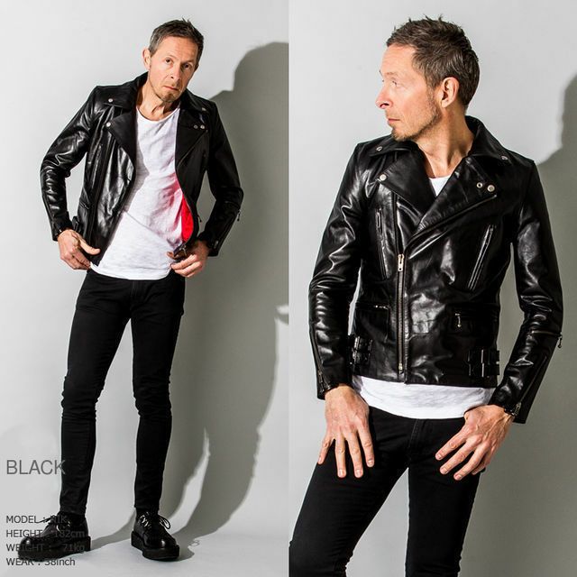 Liugoo Leathers 本革 UKダブルライダースジャケット 着脱ライナー付
