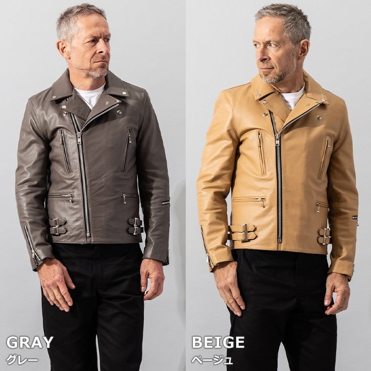 Liugoo Leathers 本革 UKクラシック ダブルライダースジャケット SWAP