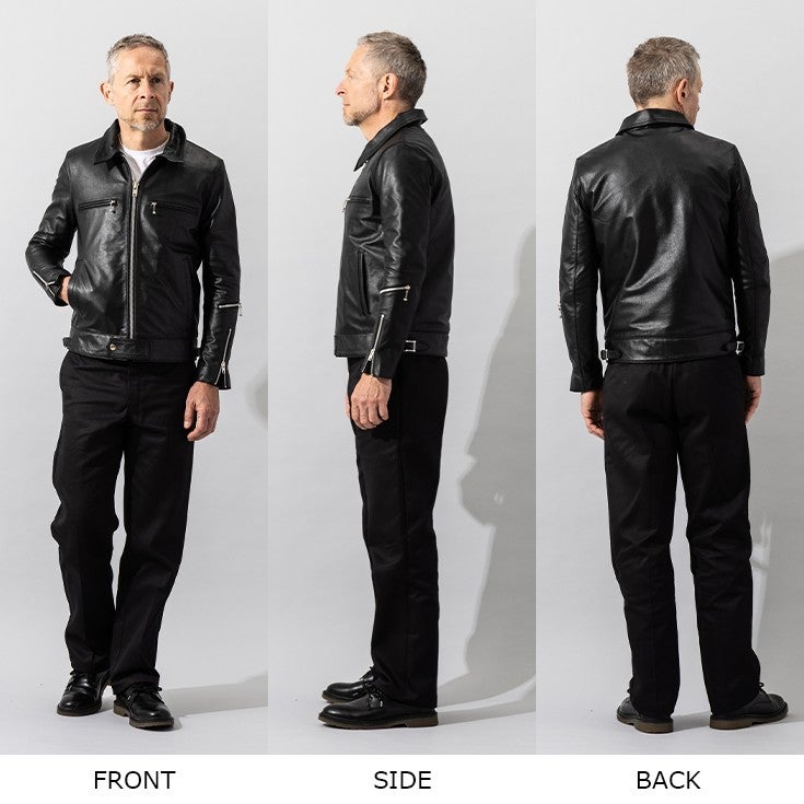 Liugoo Leathers 本革 UKシングルライダースジャケット SWAP LINER搭載