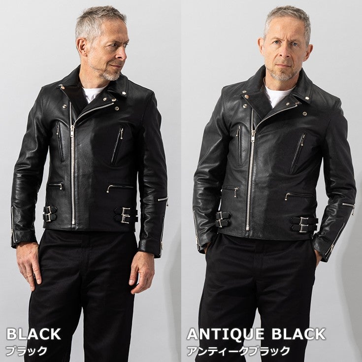 Liugoo Leathers 本革 UKクラシック ダブルライダースジャケット SWAP