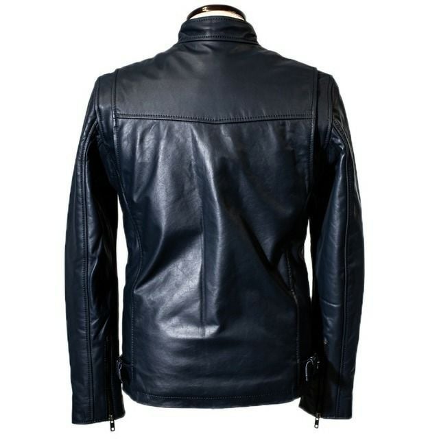 Liugoo Leathers 本革 シングルライダースジャケット メンズ Liugoo Leathers 本革 シングルライダースジャケット メンズ