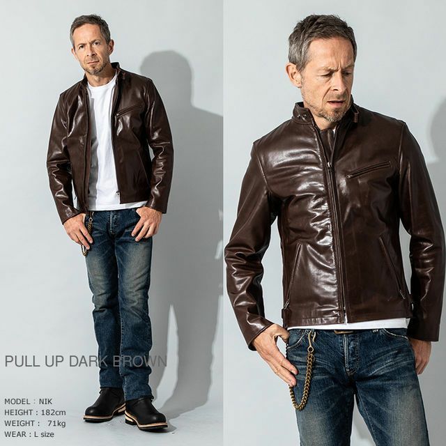 Liugoo Leathers 本革 シングルライダースジャケット メンズ Liugoo Leathers 本革 シングルライダースジャケット メンズ