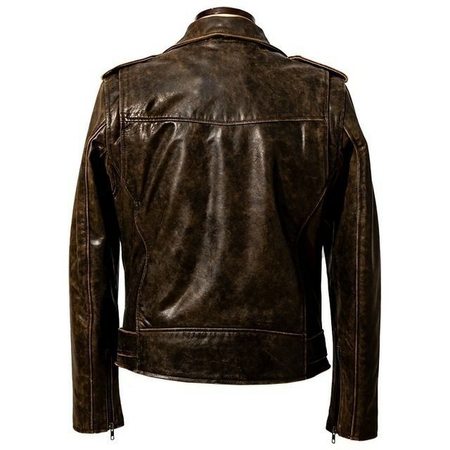 Liugoo Leathers 本革 ダブルライダースジャケット メンズ リューグー