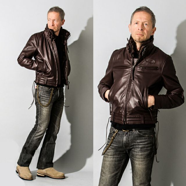 Liugoo Leathers 本革 高機能防寒仕様襟ボアハイネックシングル