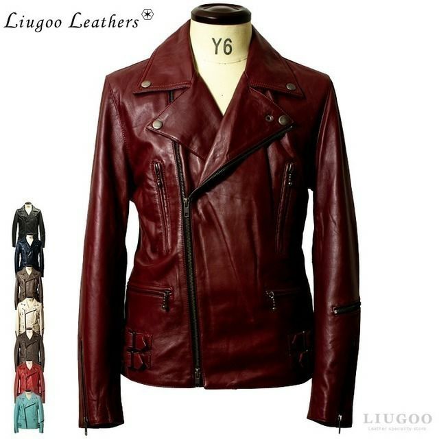Liugoo Leathers 本革 UKダブルライダースジャケット メンズ