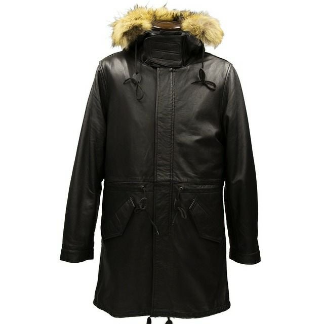 Liugoo Leathers 本革 レザーM-51モッズコート メンズ リューグー