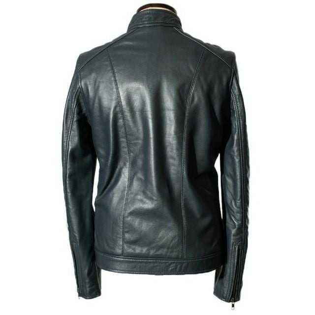 Liugoo Leathers 本革 シングルライダースジャケット メンズ