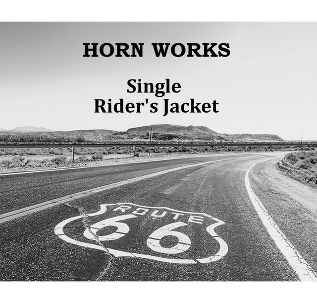 Horn Works 本革 USタイプ シングルライダースジャケット メンズ