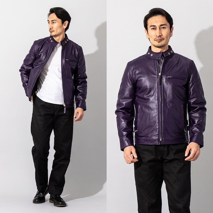 Horn Works 本革 USタイプ シングルライダースジャケット メンズ 