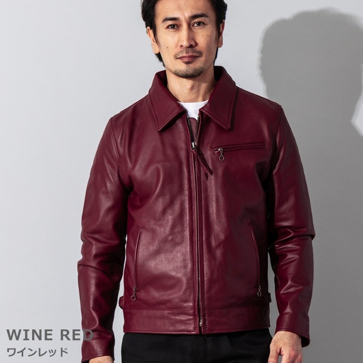 Liugoo Leathers 本革 トラッカージャケット メンズ リューグー