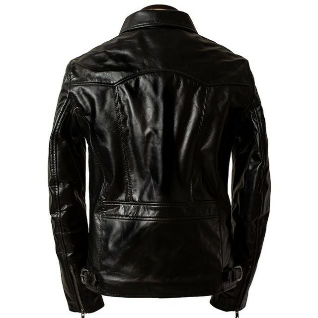 Liugoo Leathers 本革 トラッカージャケット メンズ リューグー