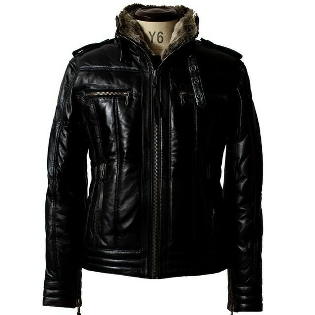 超美品 黒Liugoo Leathers春レザーダウンジャケット羊革 3L Liugoo Leathers 【20周年記念10%OFFクーポン】Liugoo Leathers 本革 N