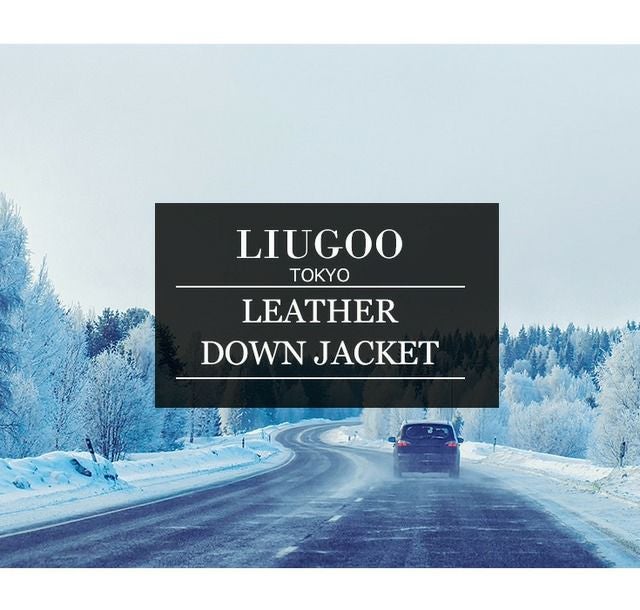 LIUGOO 本革 3WAY ダウンジャケット メンズ リューグー WNG13A レザー