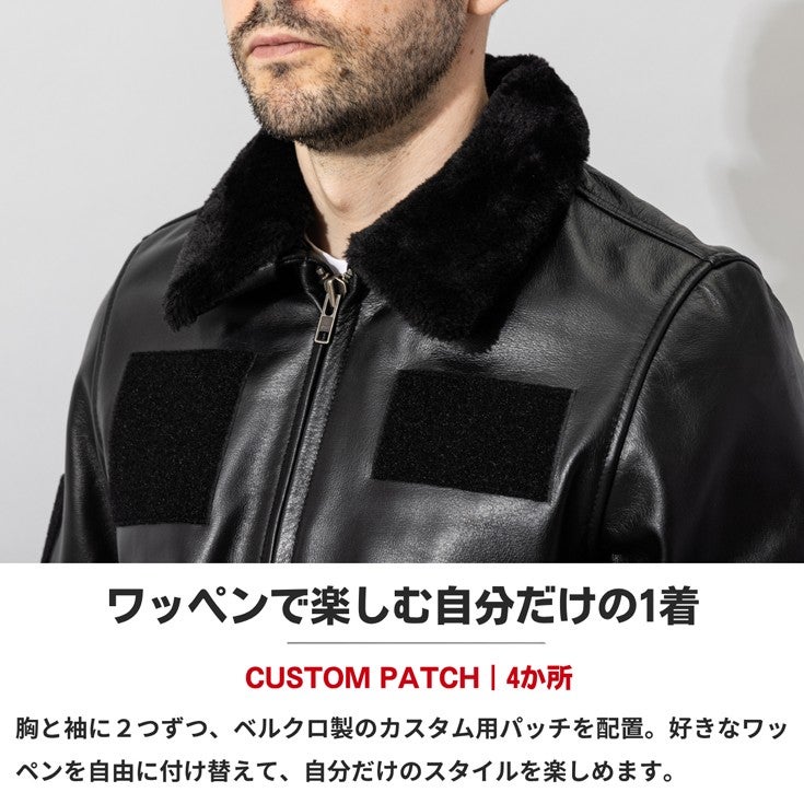 Liugoo Leathers 本革 本格復刻 G-1フライトジャケット メンズ