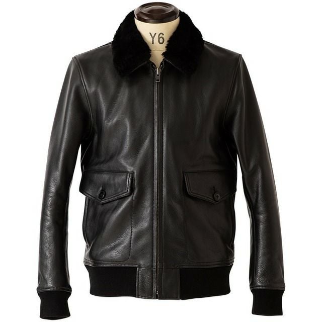 Liugoo Leathers 本革 G-1フライトジャケット メンズ リューグー