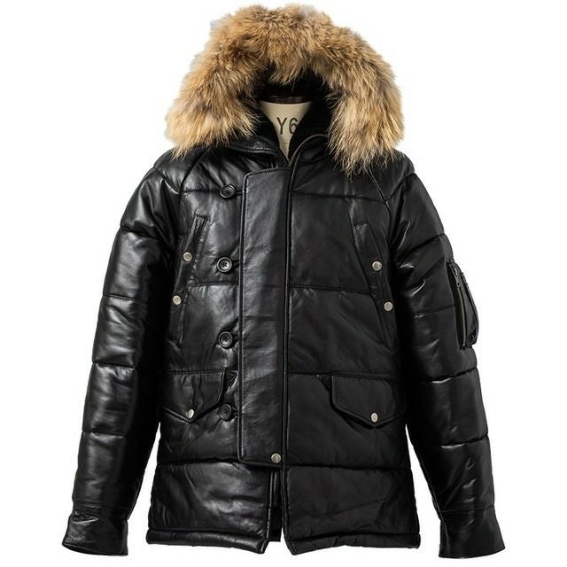 Liugoo Leathers 本革 N-3Bフライトジャケット レザーダウンジャケット