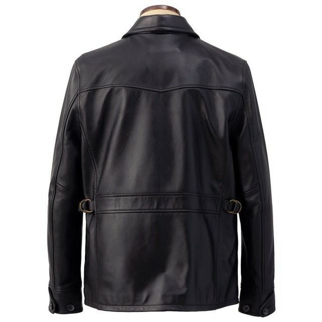 Liugoo Leathers 本革 カーコート メンズ リューグーレザーズ COT06C