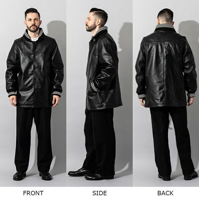 Liugoo Leathers 本革 ファラオコート メンズ リューグーレザーズ