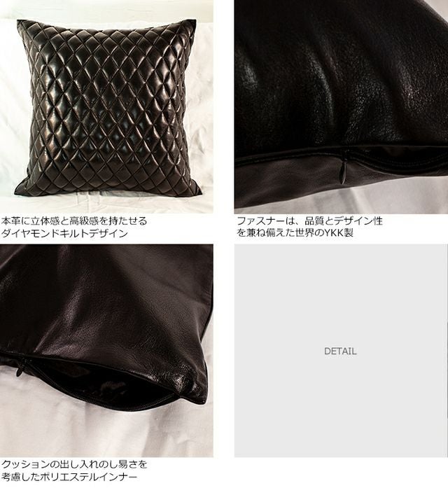 Liugoo Leathers 本革 クッションカバー 男女兼用 リューグーレザーズ