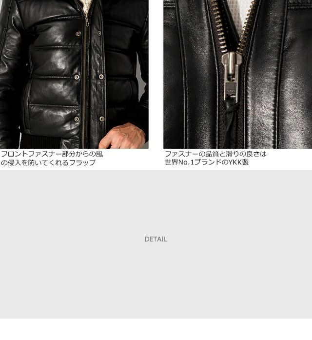 LIUGOO 本革 3WAY ダウンジャケット メンズ リューグー WNG13A レザー