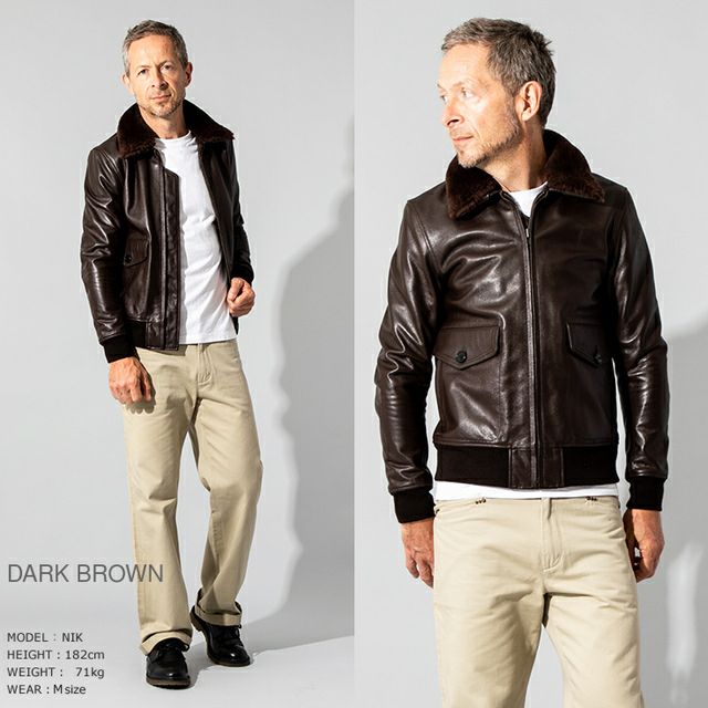 あ*き様 Liugoo Leathers 牛革G-1フライトジャケット M Liugoo Leathers 本革 G-1フライトジャケット メンズ リューグー