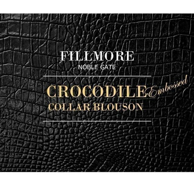 FILLMORE 本革 クロコダイルテーラードジャケット メンズ フィルモア